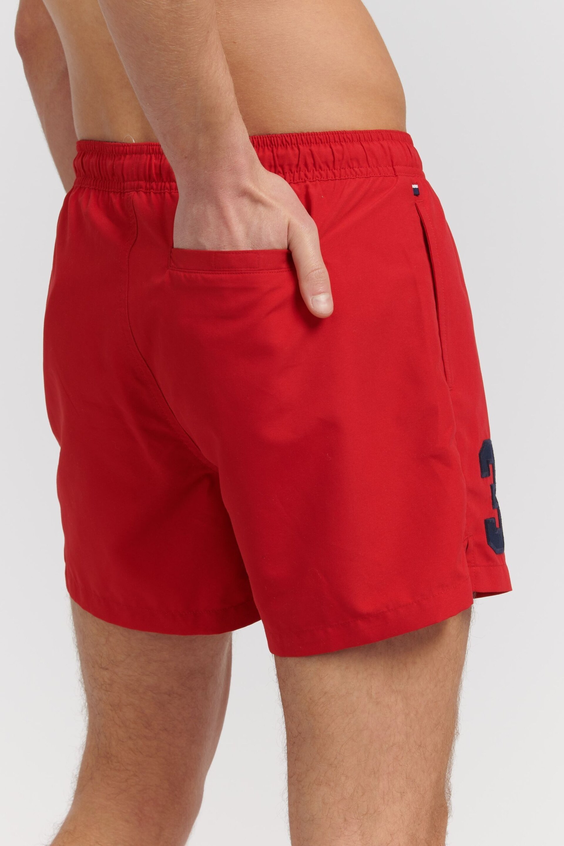 U.S. Polo Assn. Mens Red Player 3 Swim Shorts - Image 2 of 5