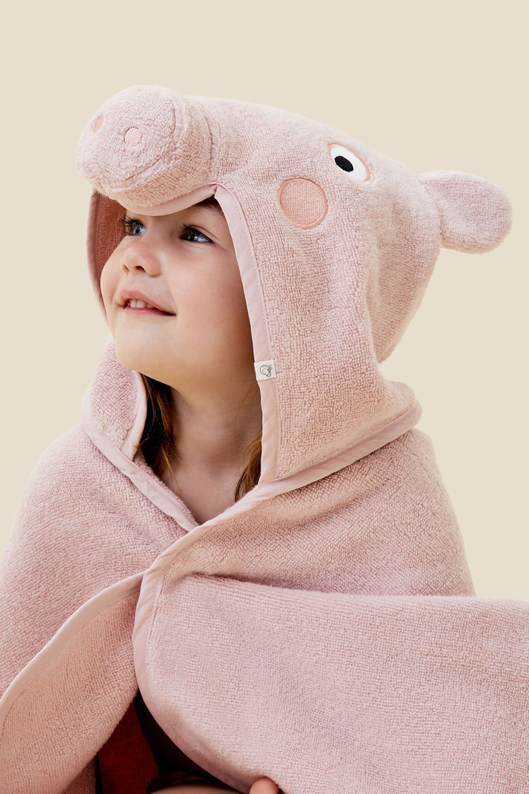 Buy MORI Kids Pink Peppa Pig Hooded Towel from Next Ireland