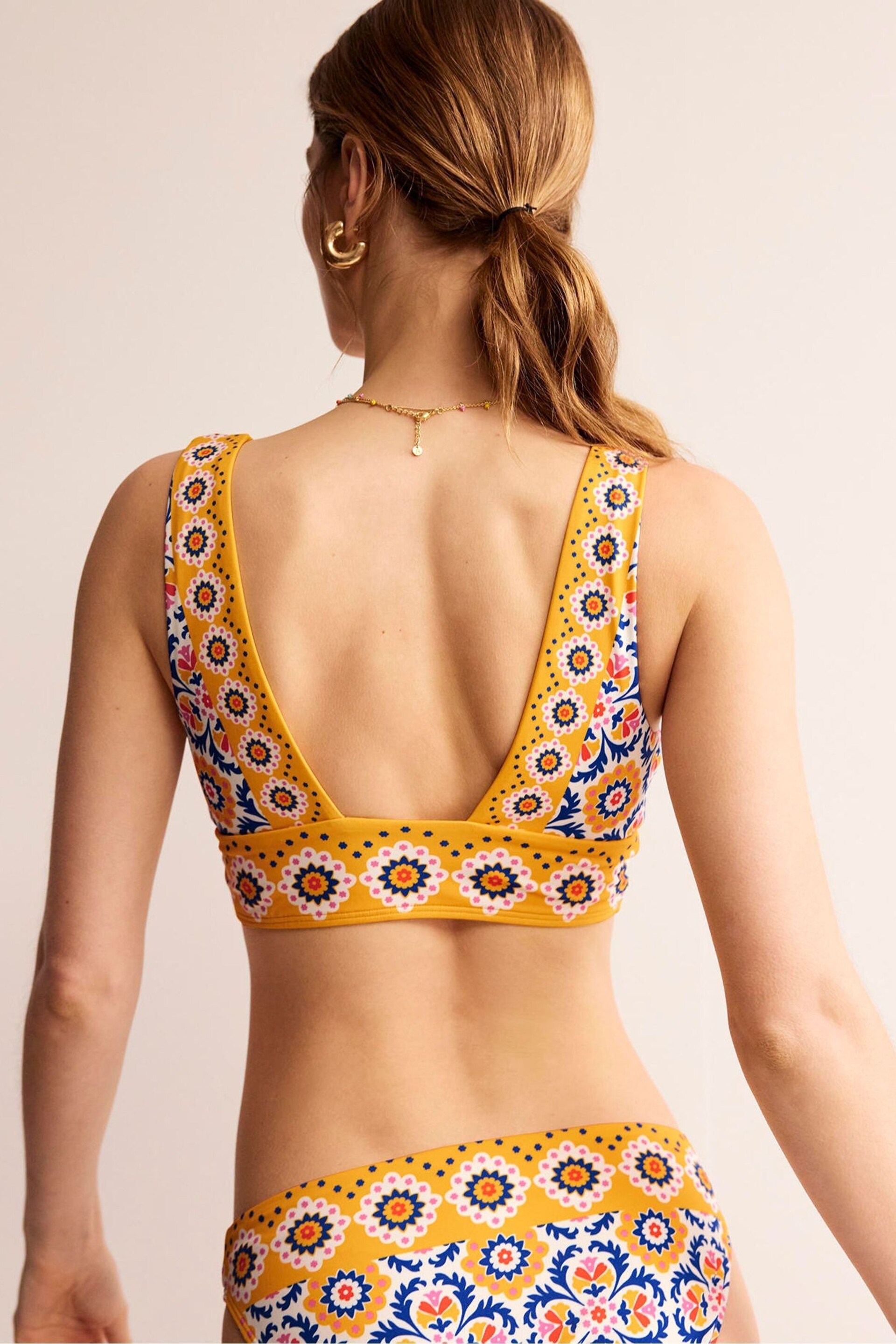 Boden Yellow Porto Bikini Top - Image 3 of 6