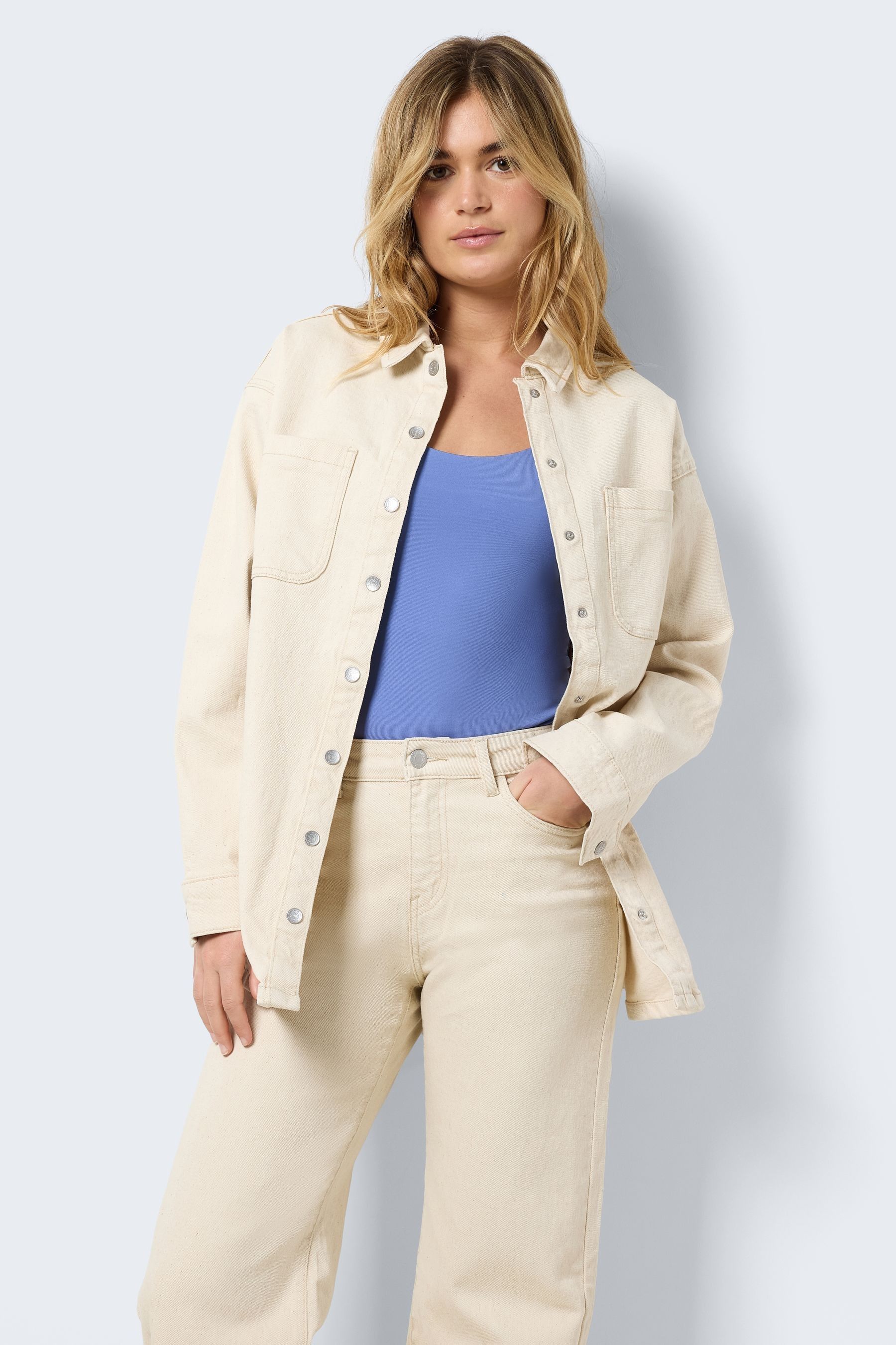 Noisy may oversized denim jacket hotsell