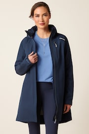 Ariat Blue Coastal Long Waterproof Jacket - Image 1 of 5