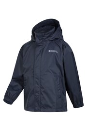 Mountain Warehouse Blue Kids Pakka Waterproof Jacket - Image 4 of 5