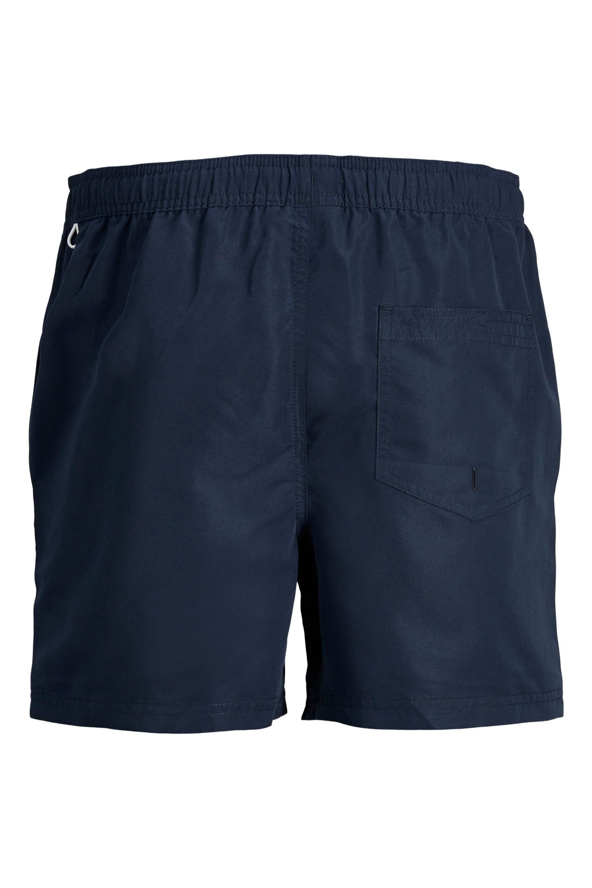 JACK & JONES Blue Swim Shorts With Contrast Lining - Image 7 of 7