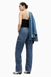 AllSaints Blue Mia Carpenter 100% Cotton Jeans - Image 2 of 7