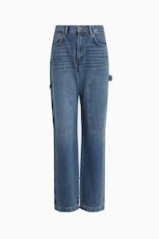 AllSaints Blue Mia Carpenter 100% Cotton Jeans - Image 7 of 7