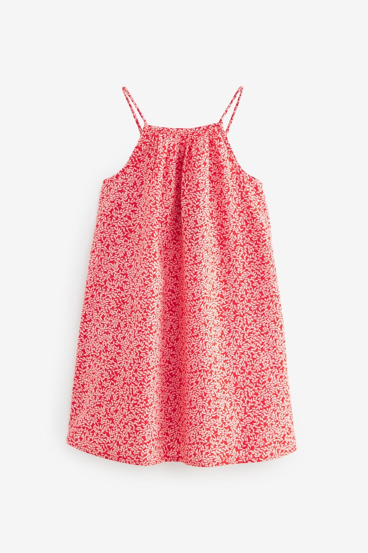 Red Ditsy 100% Cotton Strappy Sundress (3-16yrs) - Image 5 of 7