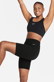 Nike Black Zenvy Gentle Support High-Waisted 8 Cycling Shorts - Image 1 of 8