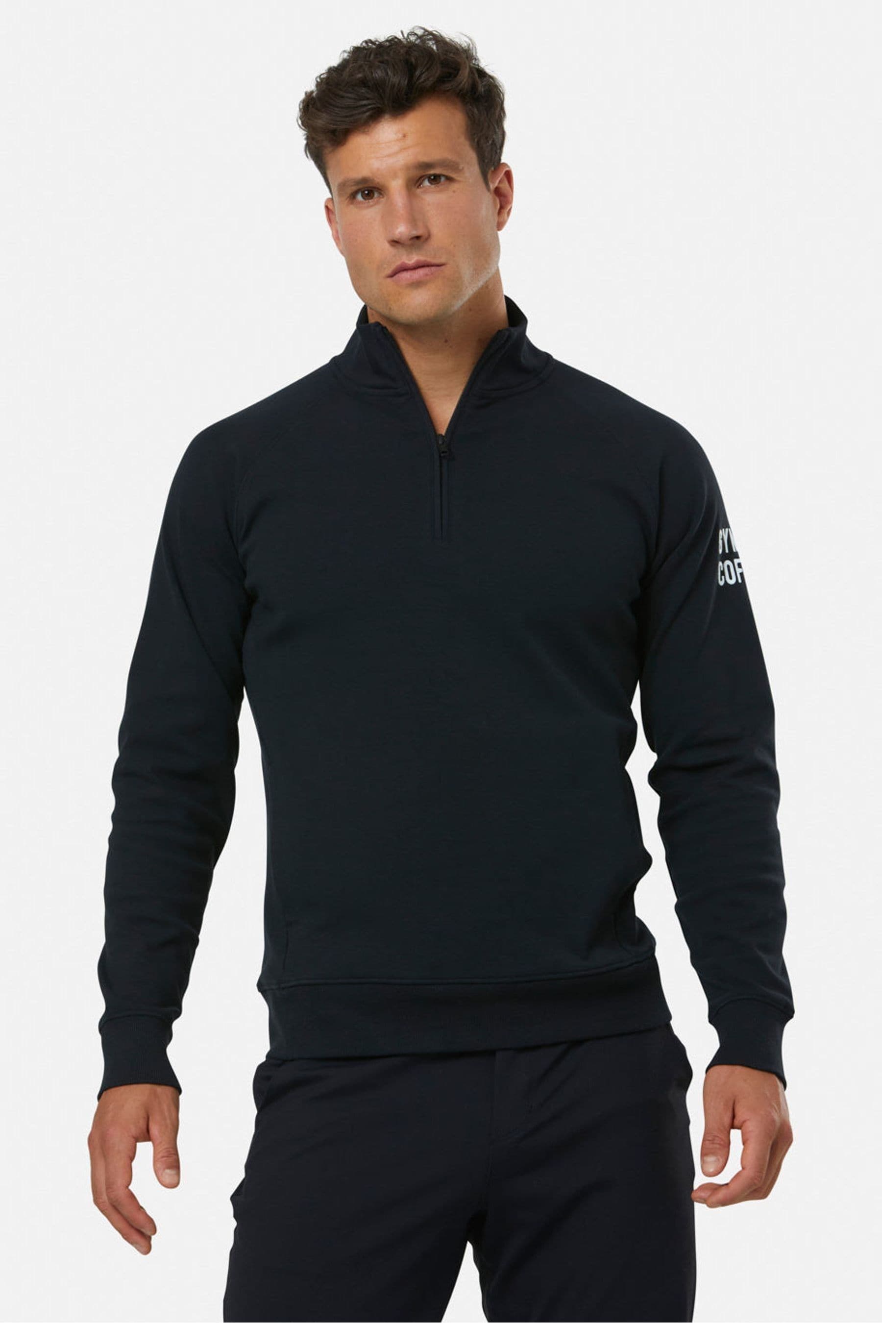 Mens gym quarter zip best sale