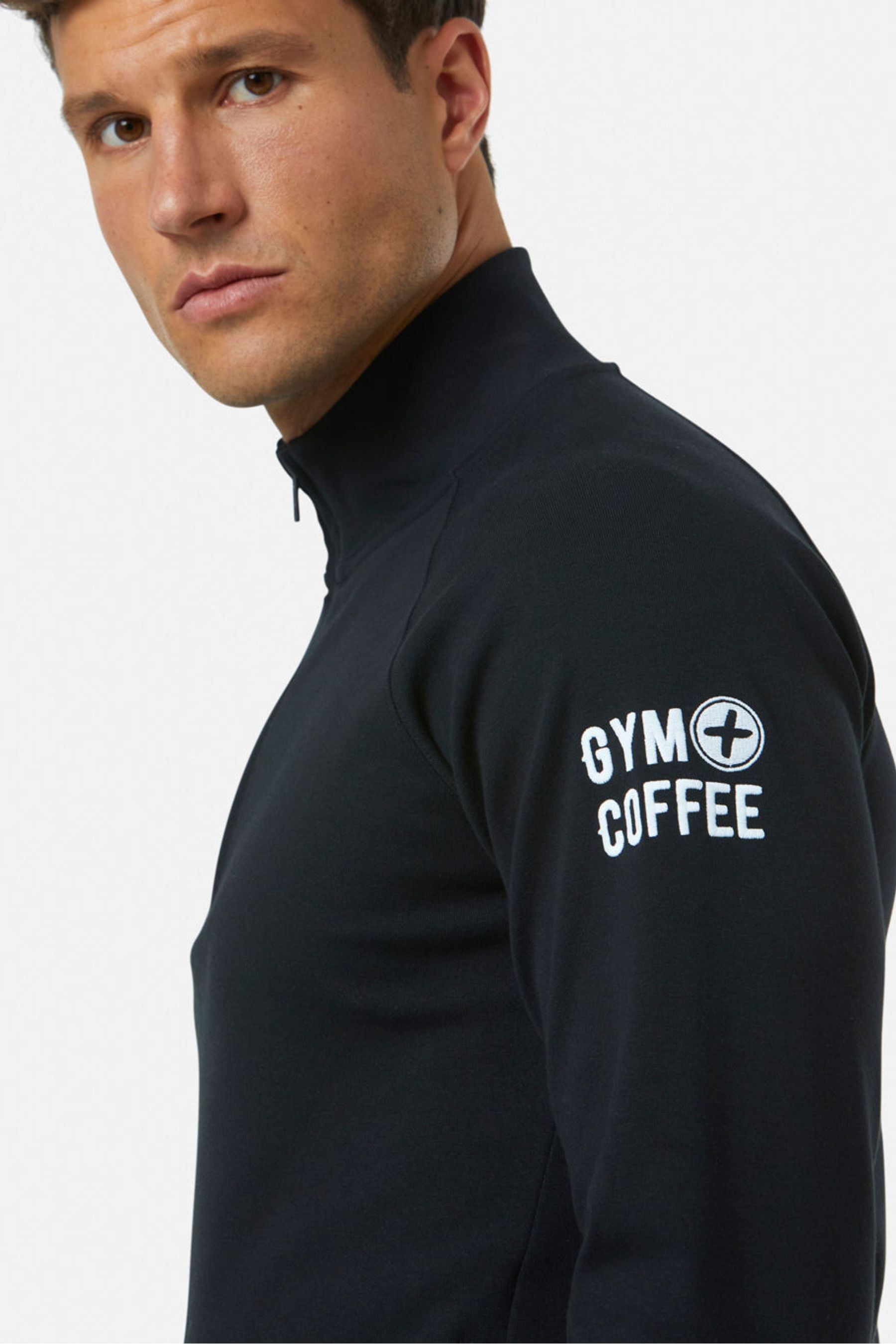 Mens gym quarter zip hot sale