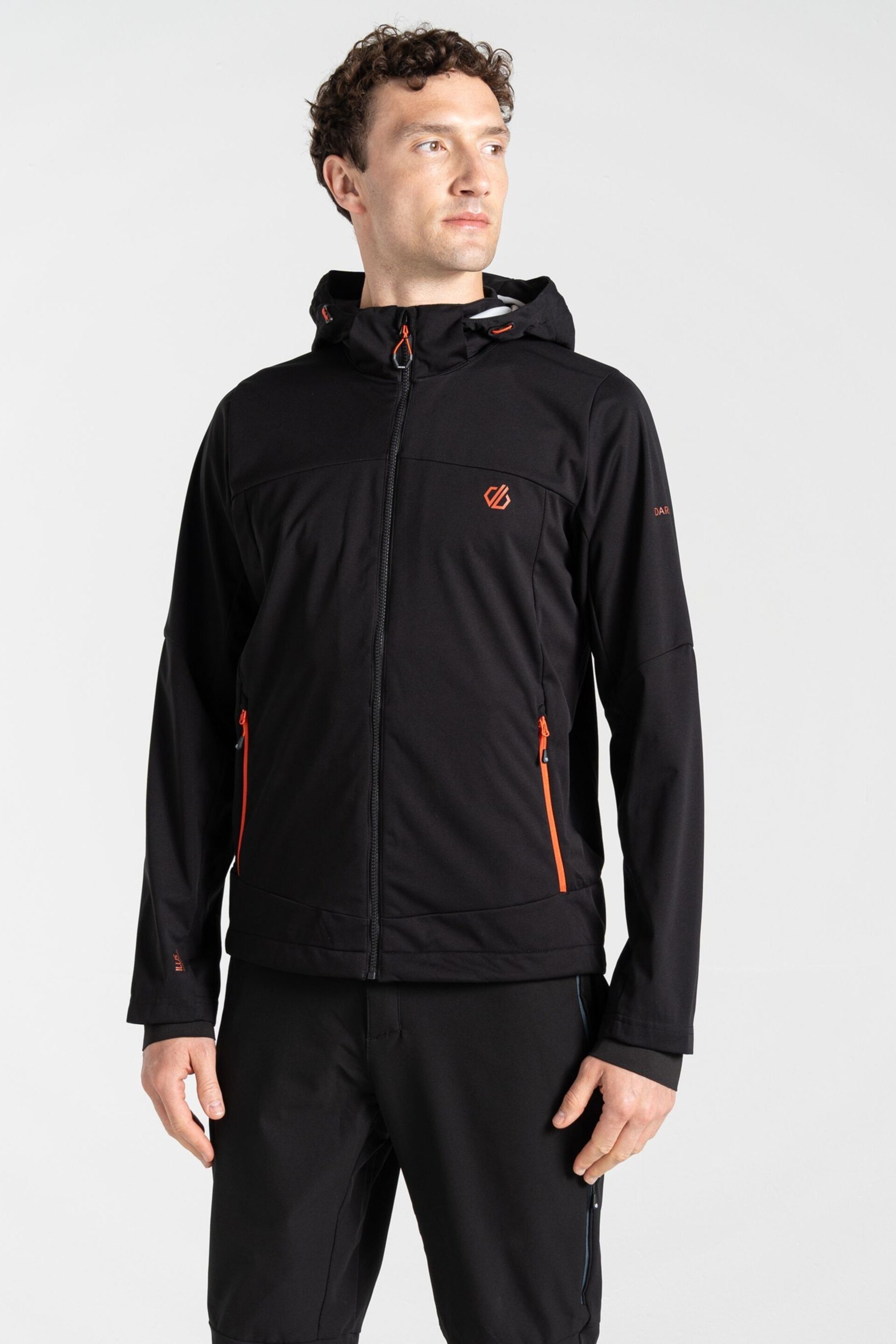 Dare 2b Mountaineer Softshell Waterproof Black Jacket - Image 1 of 6