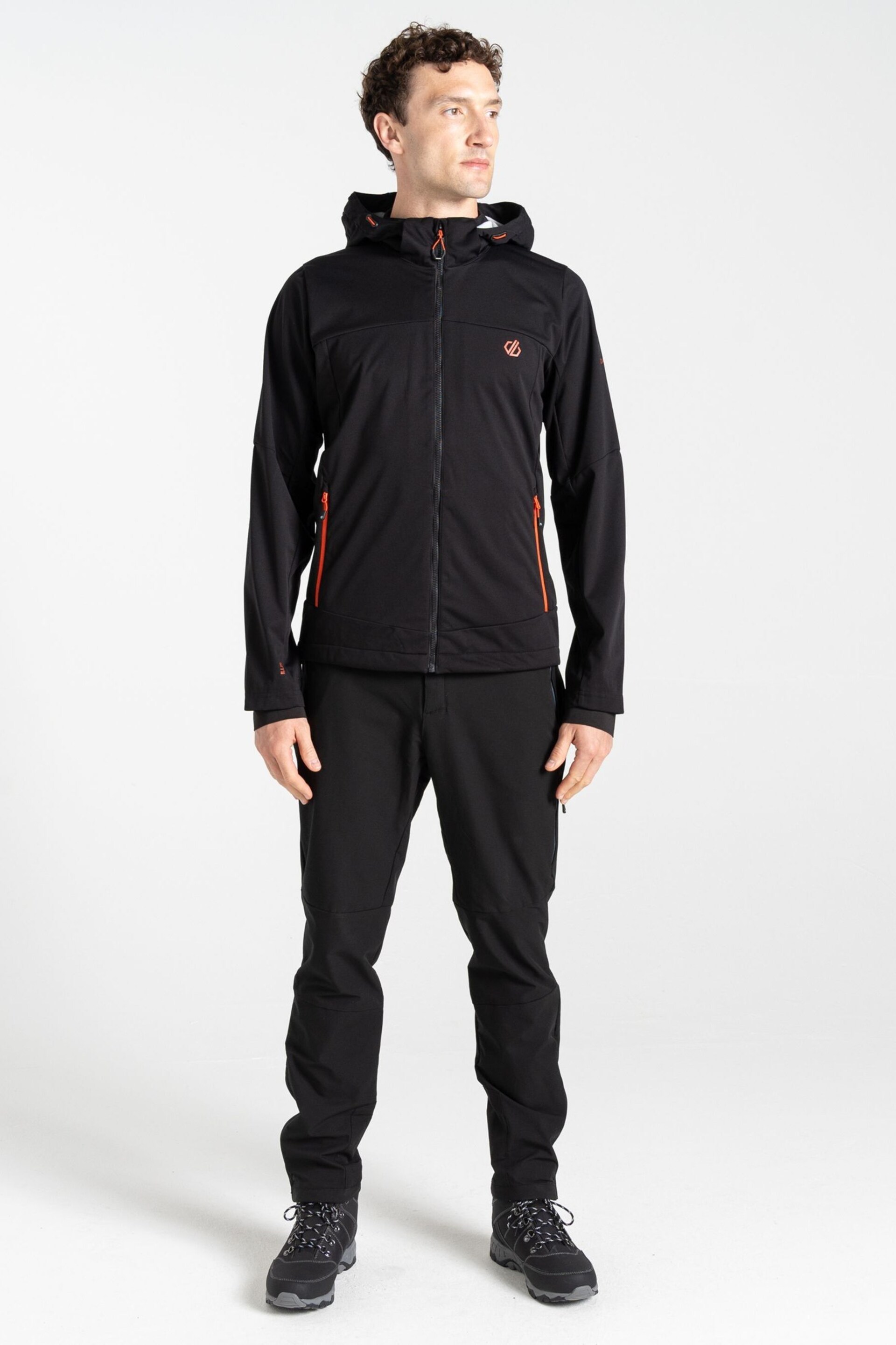 Dare 2b Mountaineer Softshell Waterproof Black Jacket - Image 2 of 6