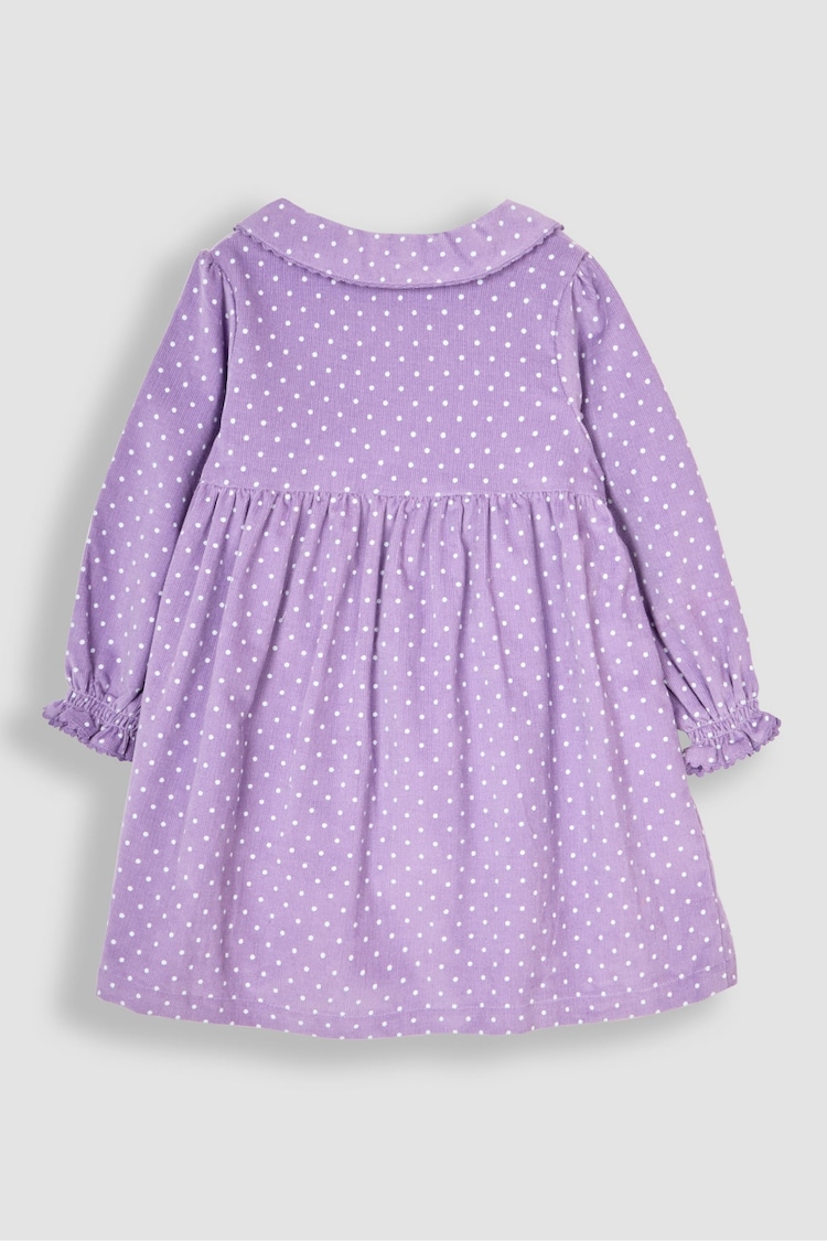 JoJo Maman Bébé Lilac Purple Cord Shirt Dress - Image 2 of 3