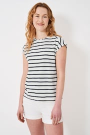 Crew Clothing Ruby Breton Stripe Jersey T-Shirt - Image 1 of 4