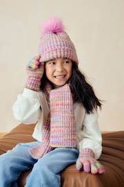 Multi Rainbow Hat Gloves And Scarf Set (3-16yrs) - Image 2 of 4