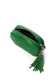 Dune London Green Chancery Small Leather Cross-Body Bag - Image 6 of 9