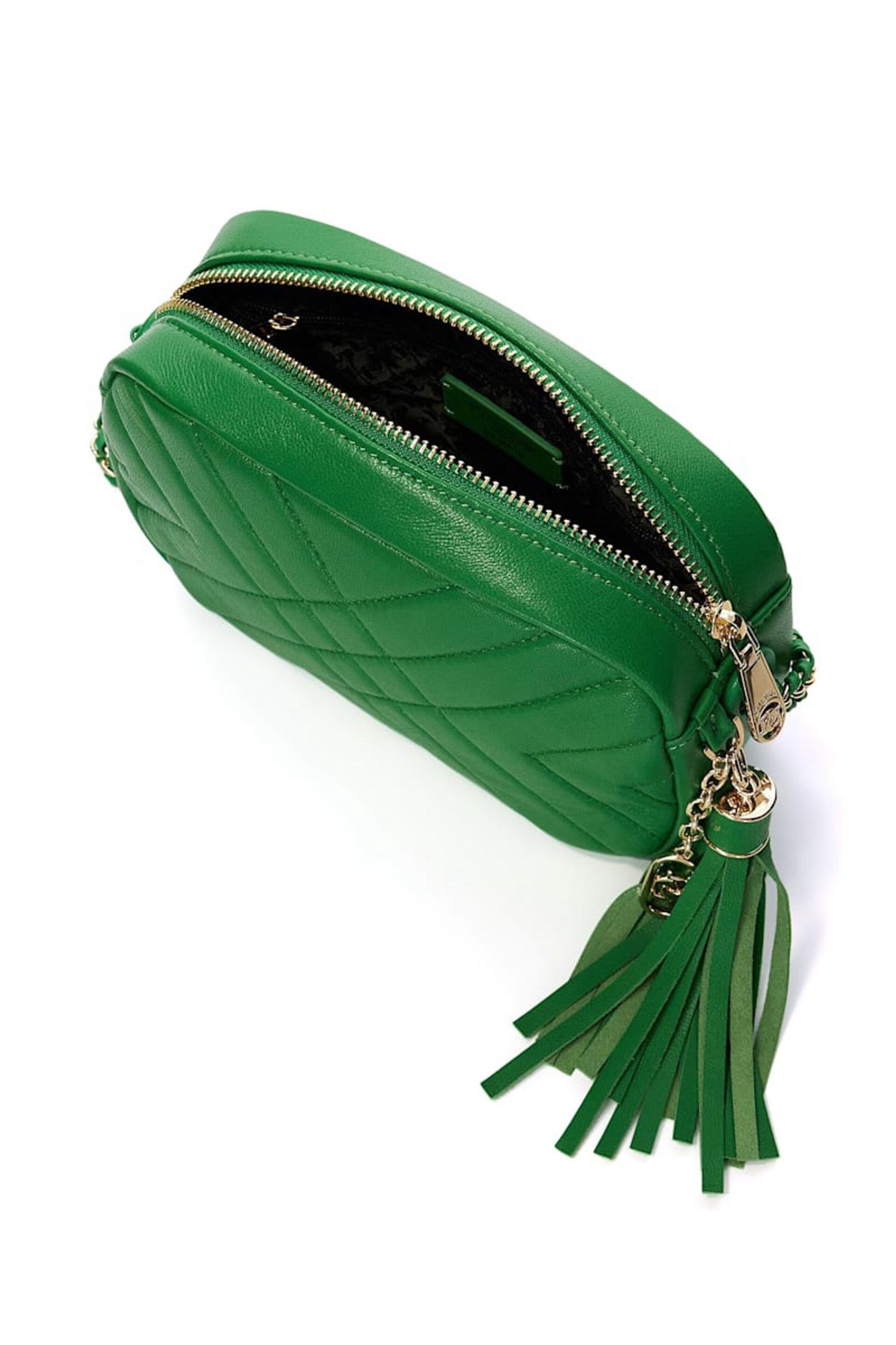 Dune London Green Chancery Small Leather Cross-Body Bag - Image 7 of 9