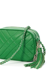 Dune London Green Chancery Small Leather Cross-Body Bag - Image 8 of 9