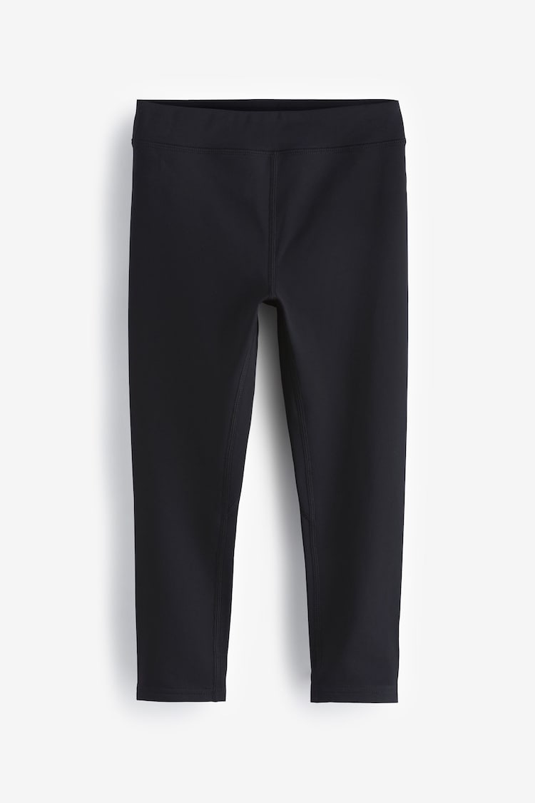 Black Fleece Lined Sports Leggings (3-16yrs) - Image 1 of 3