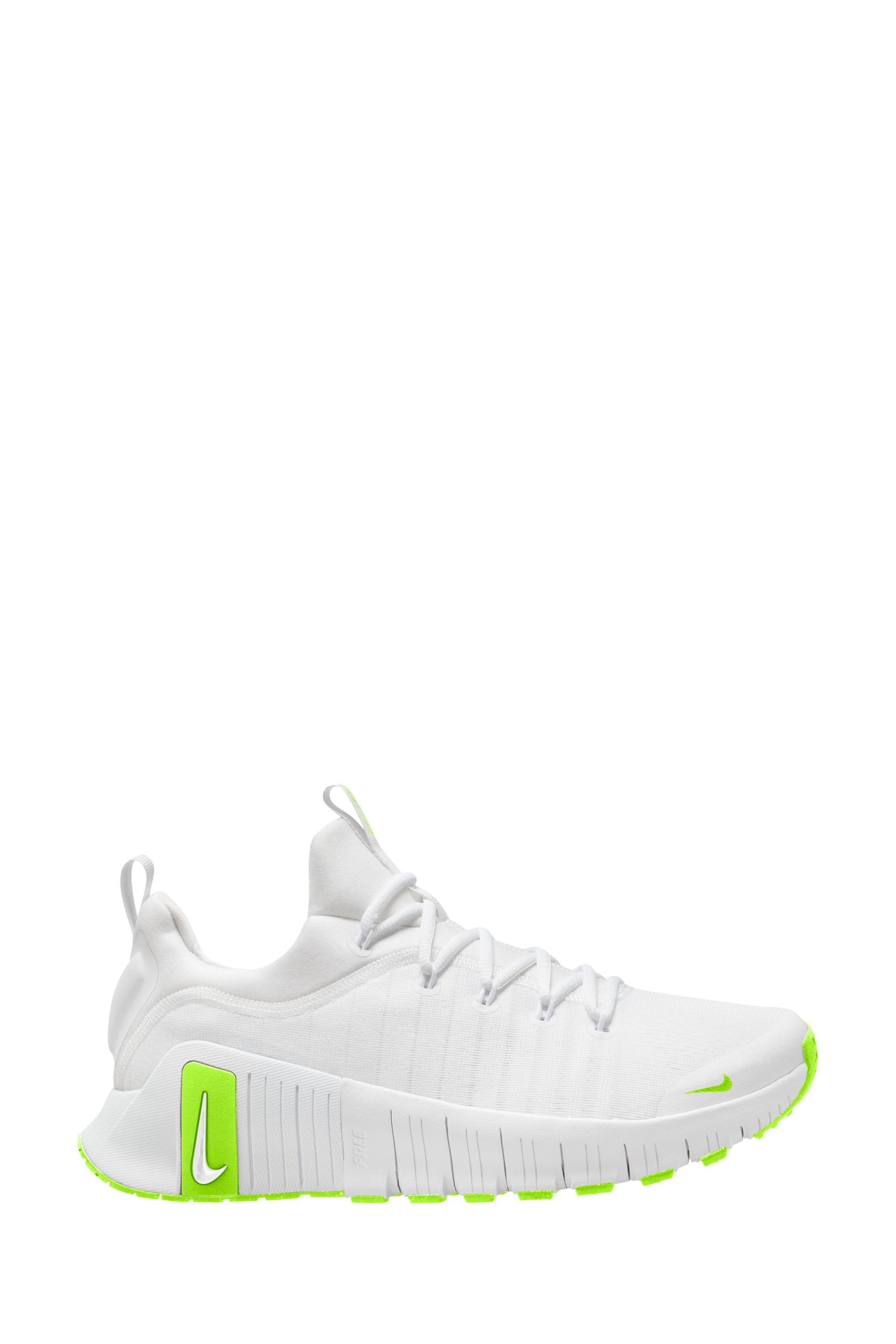 Nike White Volt Free Metcon 6 Gym Trainers