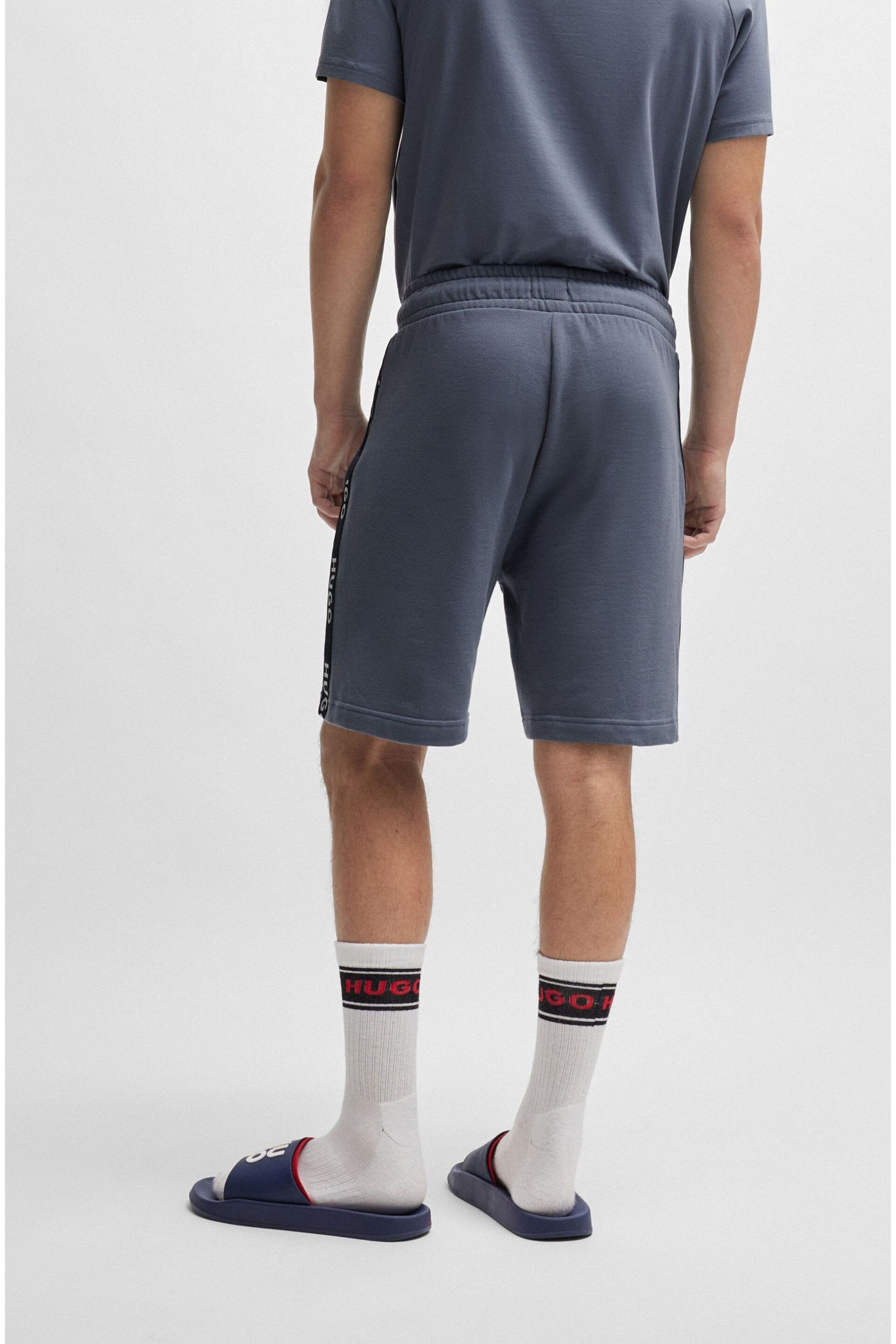 HUGO Tape Logo Jersey Shorts - Image 2 of 5