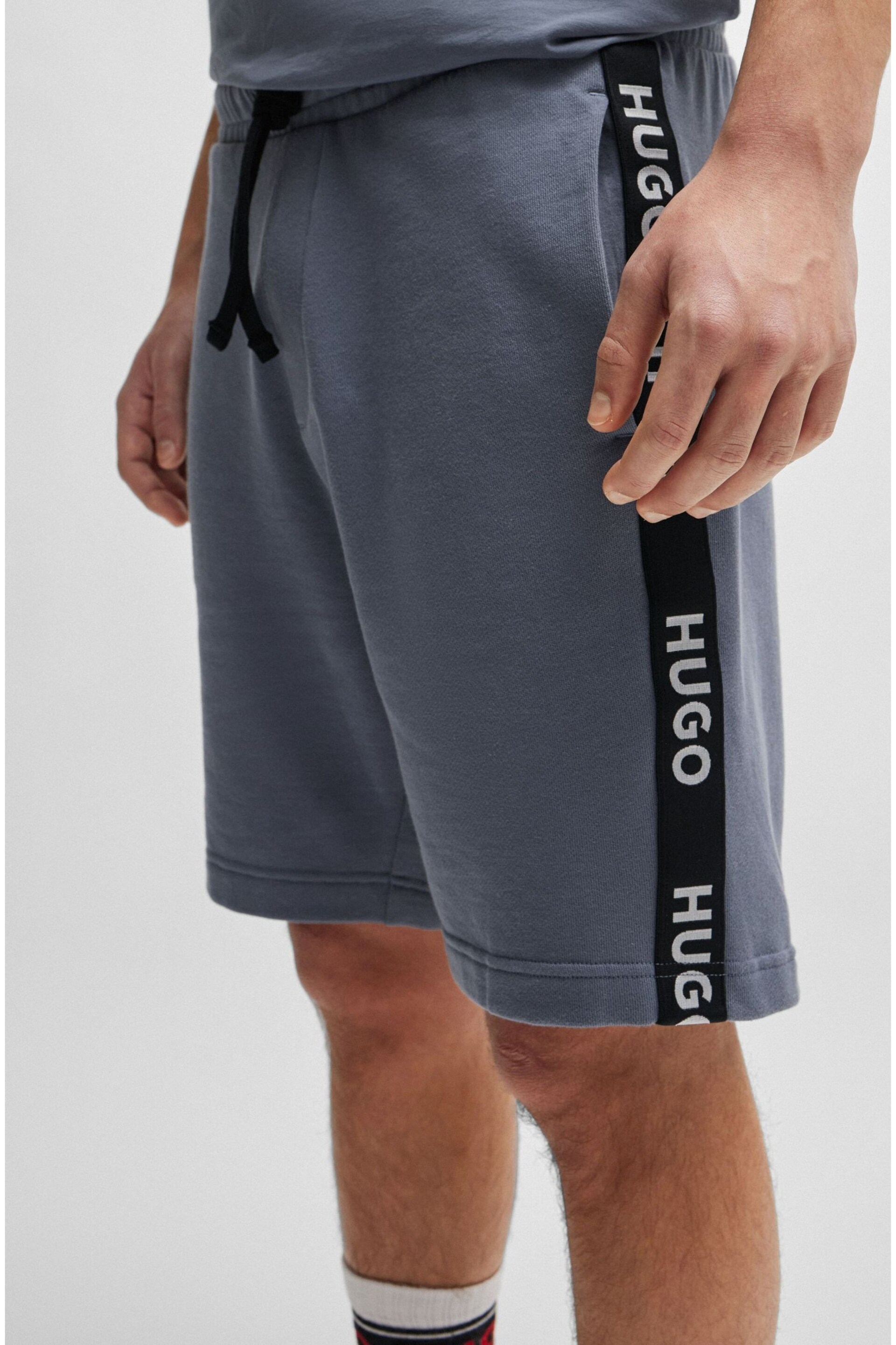 HUGO Tape Logo Jersey Shorts - Image 4 of 5