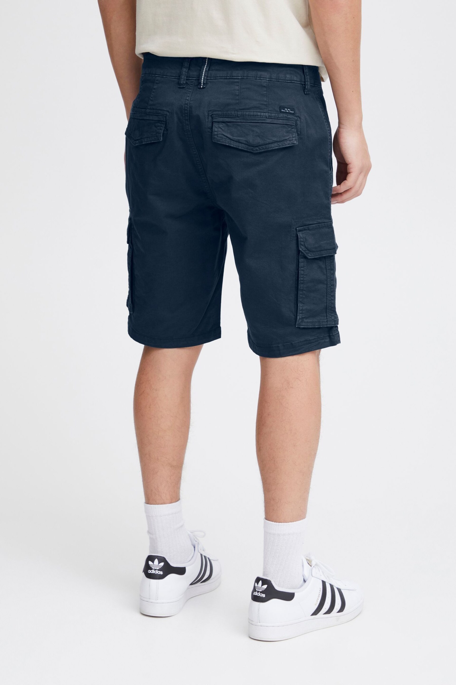 Blend Blue Stretch Cargo Shorts - Image 2 of 5