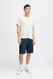 Blend Blue Stretch Cargo Shorts - Image 4 of 5