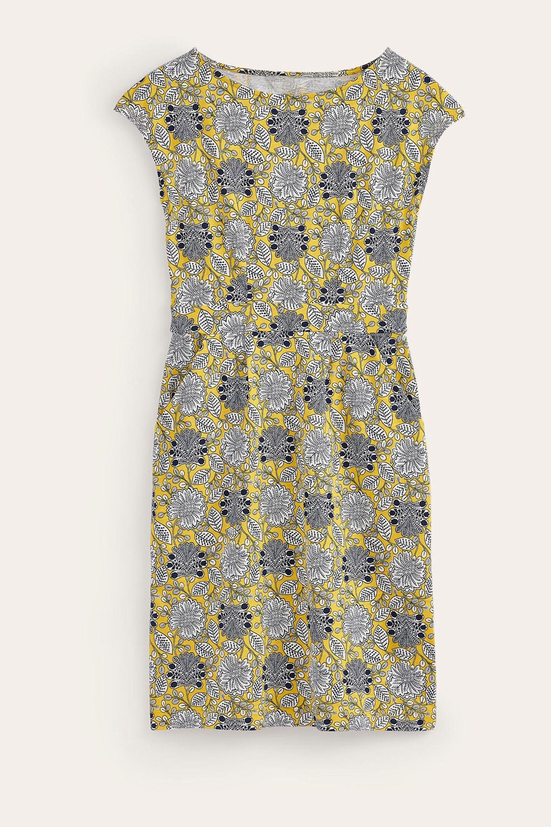 Boden Yellow Petite Florrie Jersey Dress - Image 5 of 5