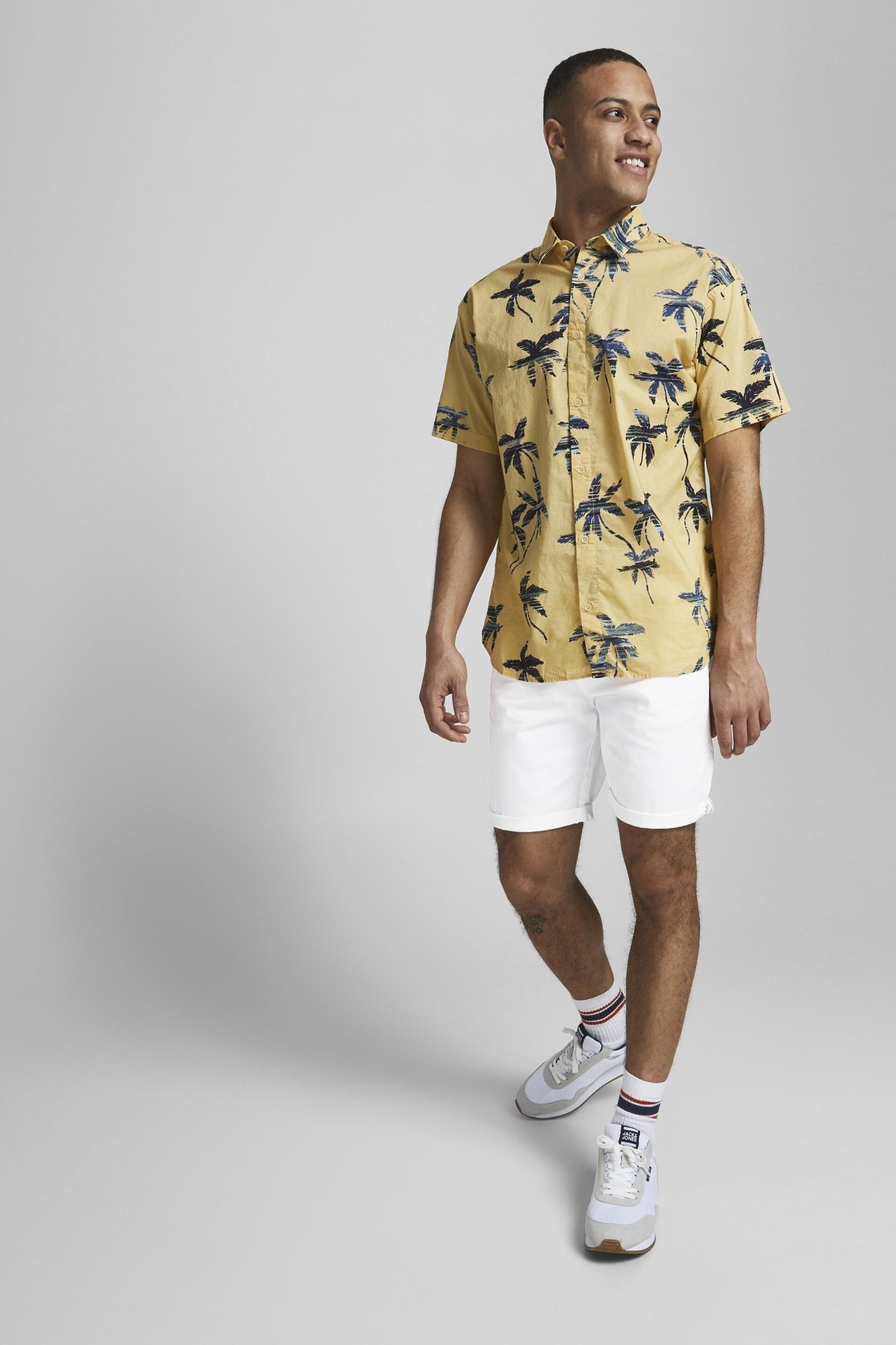 JACK & JONES White Slim Chino Shorts - Image 2 of 7