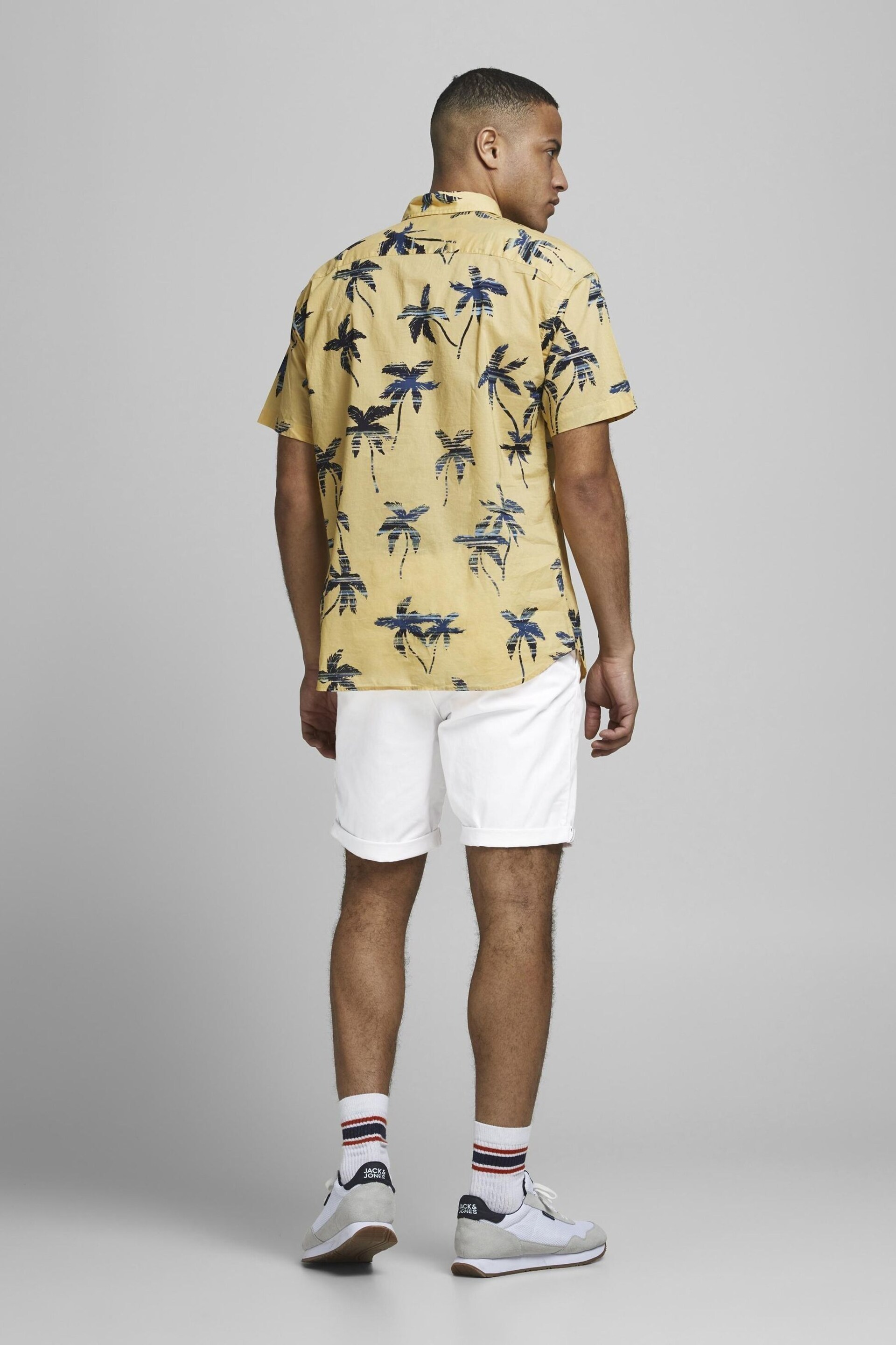 JACK & JONES White Slim Chino Shorts - Image 3 of 7