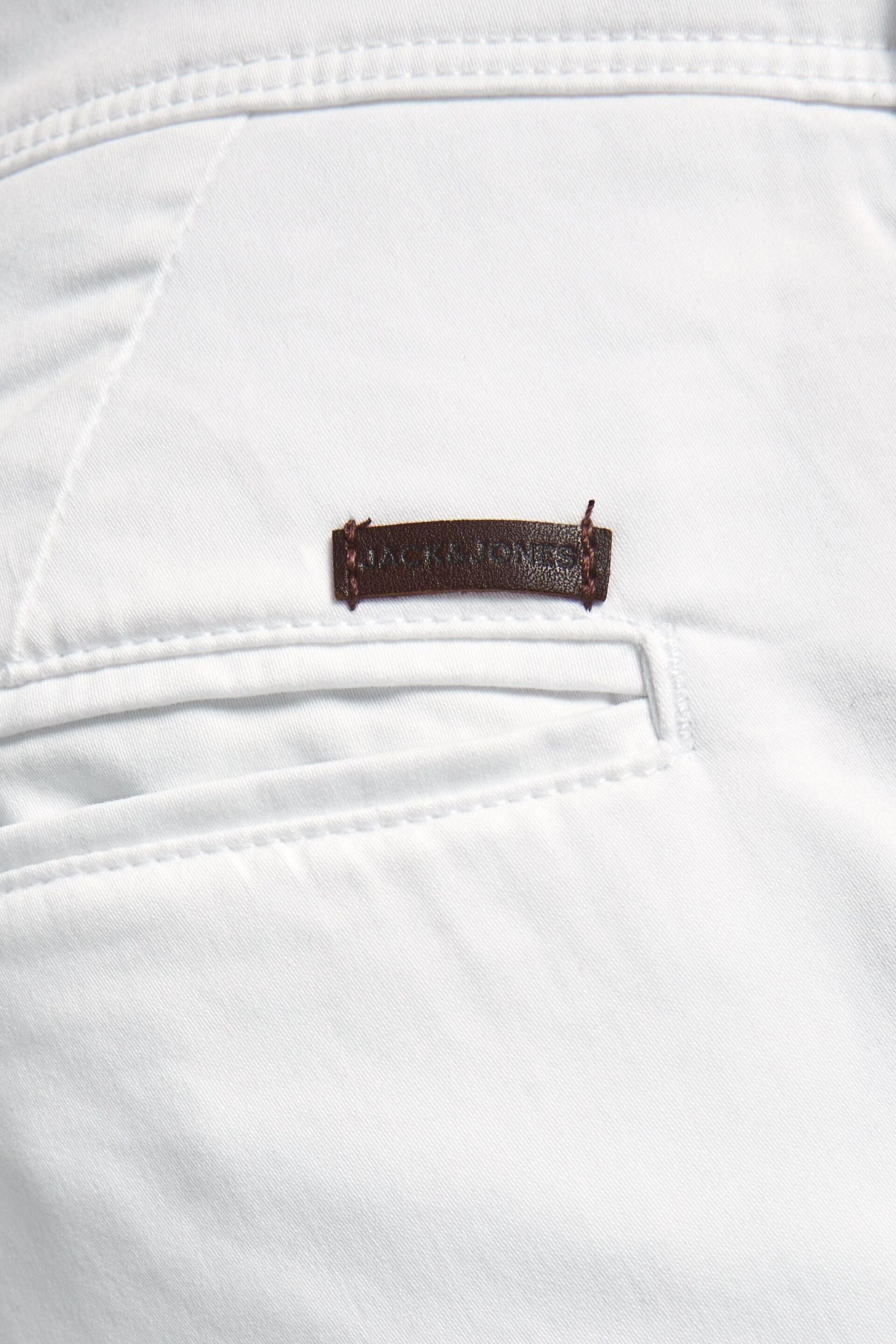 JACK & JONES White Slim Chino Shorts - Image 5 of 7