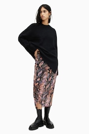 AllSaints Brown Tahoe Nora Skirt - Image 3 of 6