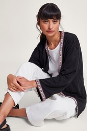 Monsoon Black Linen Cora Cover-Up - Image 1 of 5