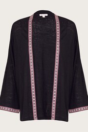 Monsoon Black Linen Cora Cover-Up - Image 5 of 5