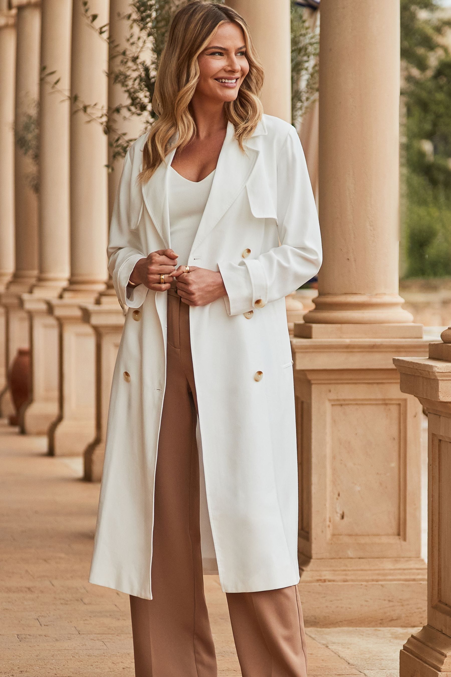 White longline coat new arrivals