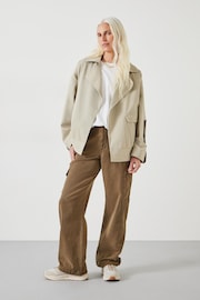 Hush Natural Relaxed 100% Cotton Renee Jacket - Image 3 of 6