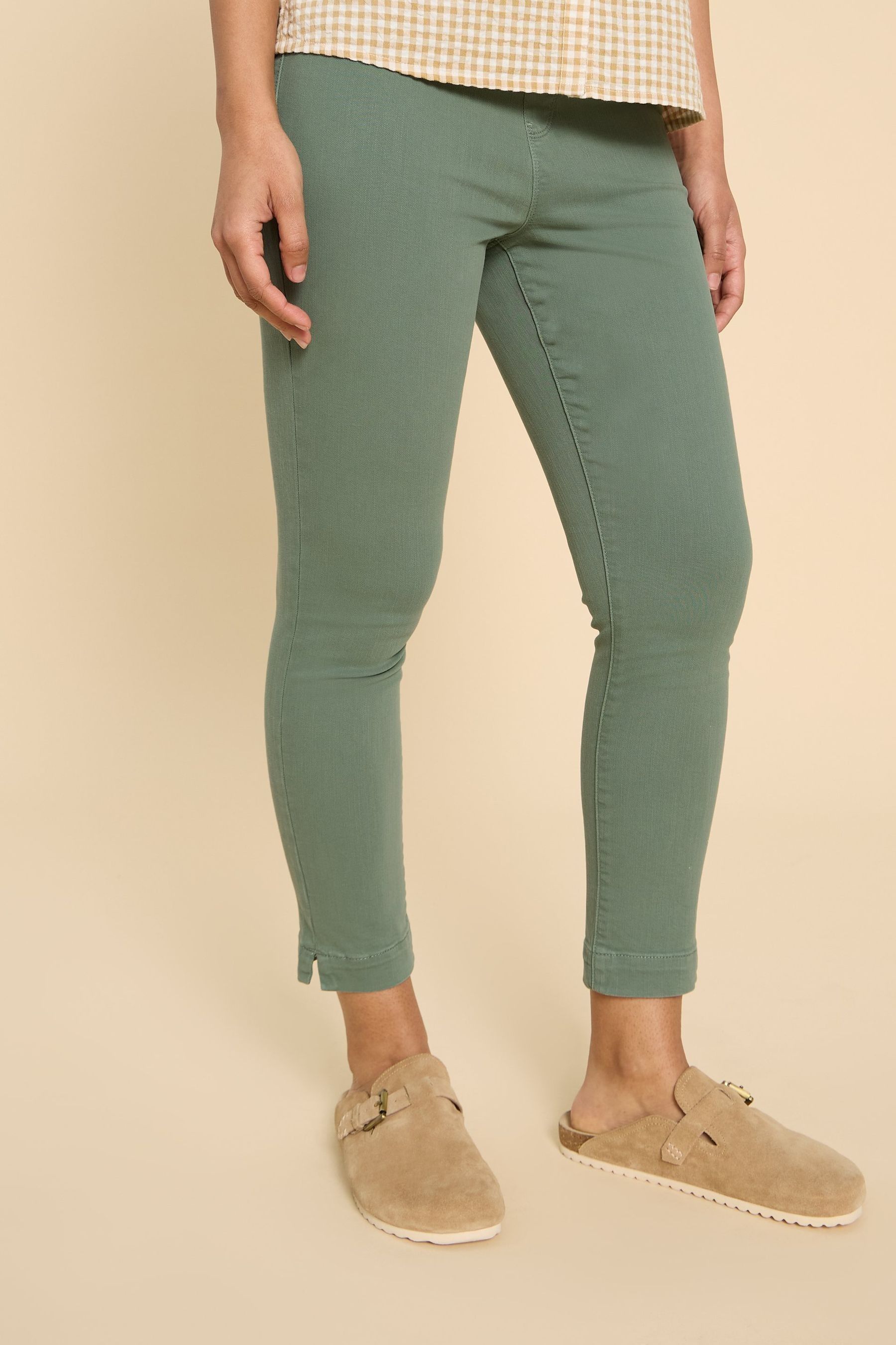 Buy White Stuff Green Janey Crop Jeggings from Next Luxembourg