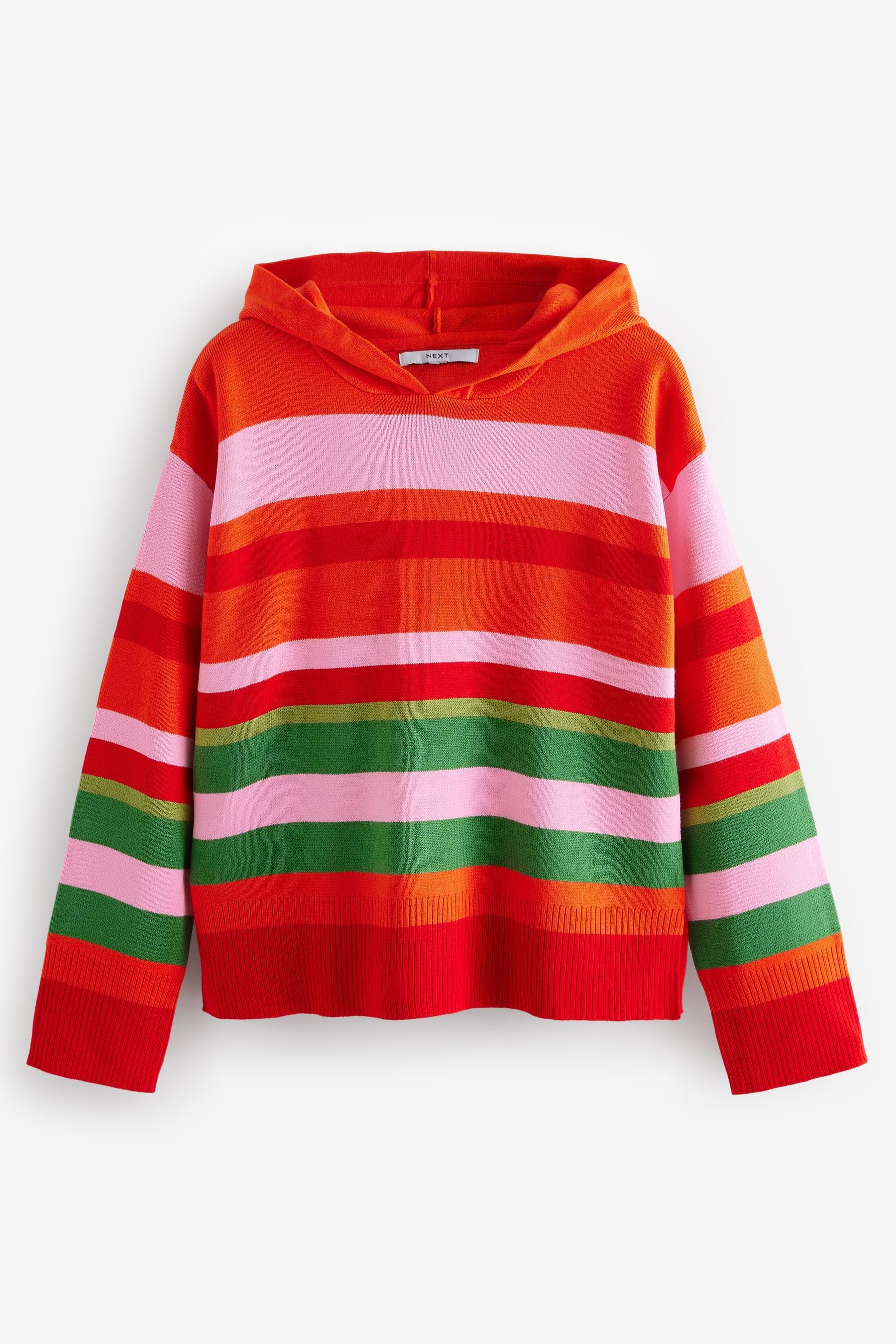 Buy Red Pink Stripe Cosy Soft Touch Knitted Jumper Hoodie Next Ukraine