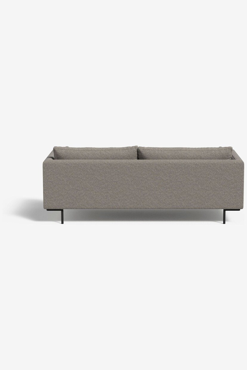 MADE.COM Basket Weave Pumice Grey Harlow 3 Seater Sofa - Image 2 of 3