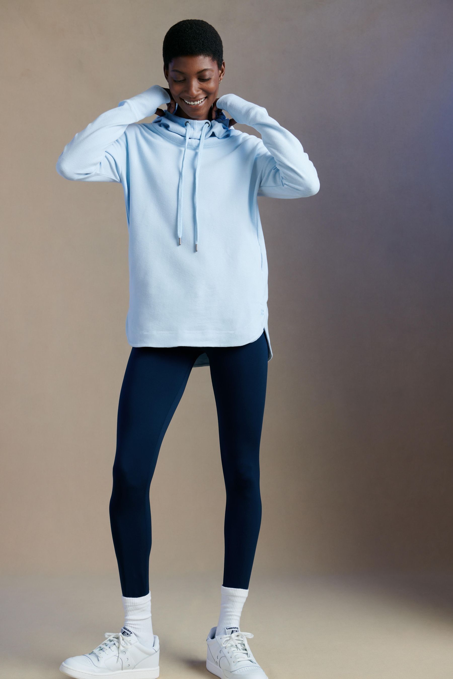 Buy Sweaty Betty Breeze Blue Escape Luxe Fleece Hoodie from the Next UK online shop