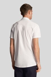 Lyle & Scott Short Sleeve Pique White Shirt - Image 2 of 5