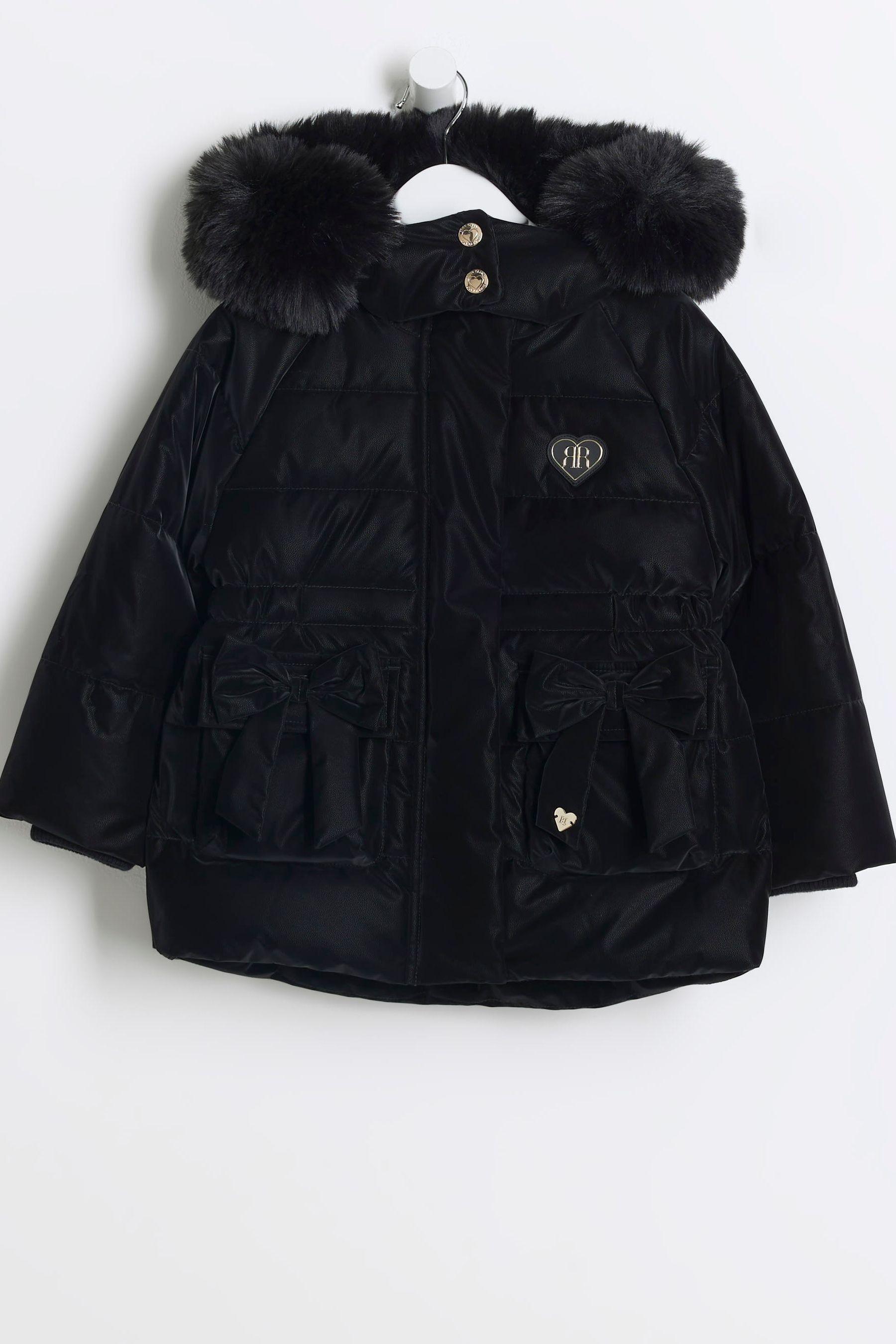 Girls high shine coat hotsell