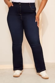 Friends Like These Navy Blue Curve Jegging Stretch Flare jeans - Image 1 of 4