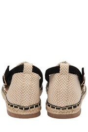 Dunlop Black Flat Espadrille Sandals - Image 3 of 4