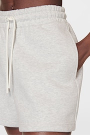 Sweaty Betty Ice Grey Marl Powerhouse Shorts - Image 5 of 5