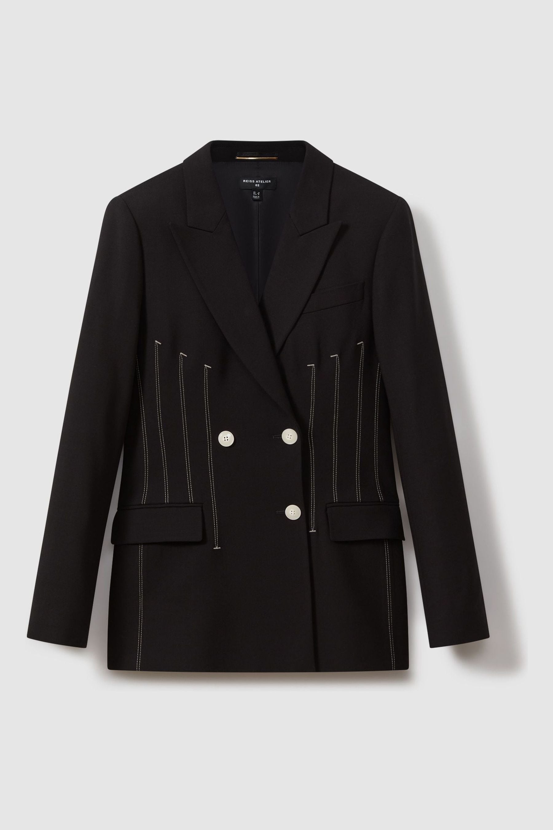 River island black blazer with gold buttons shop