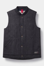 Aubin Sutton Wool Black Gilet - Image 5 of 8