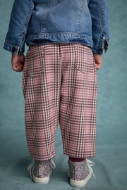 Pink Check Textured Podgey Trousers (3mths-7yrs) - Image 3 of 7