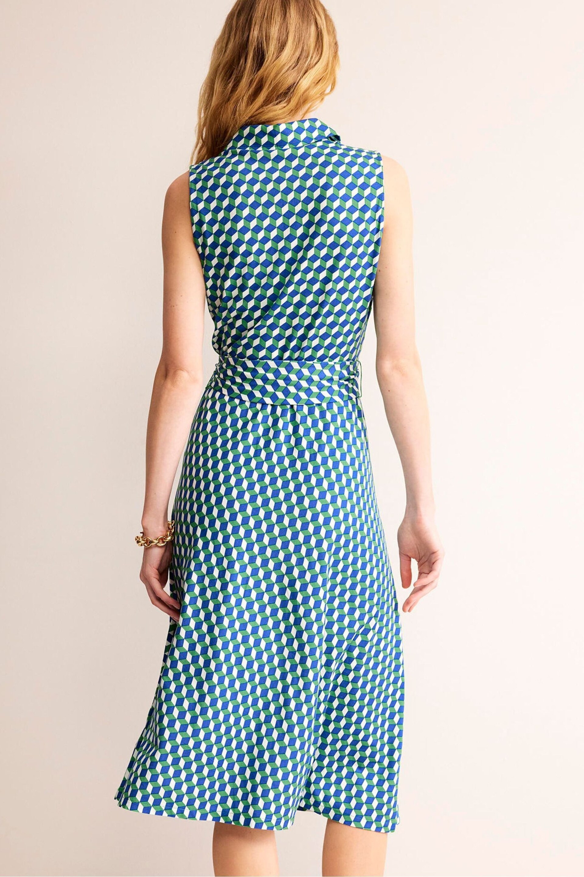 Boden Green Laura Sleeveless Shirt Dress - Image 3 of 5