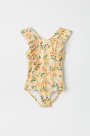 Polarn O Pyret Yellow Floral Swimsuit - Image 1 of 3